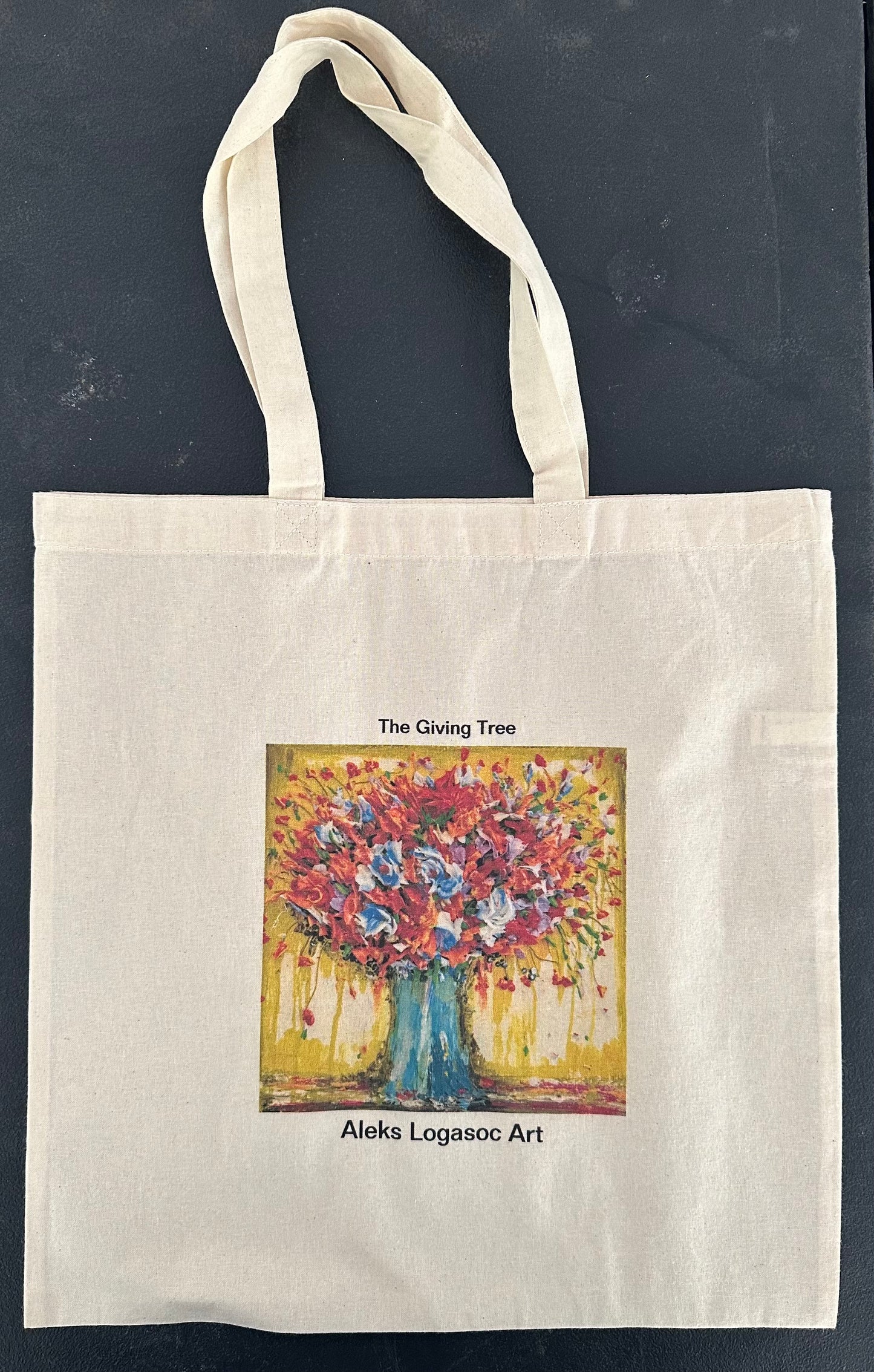 "The Giving Tree" Aleks Logasov Original Art Canvas Tote