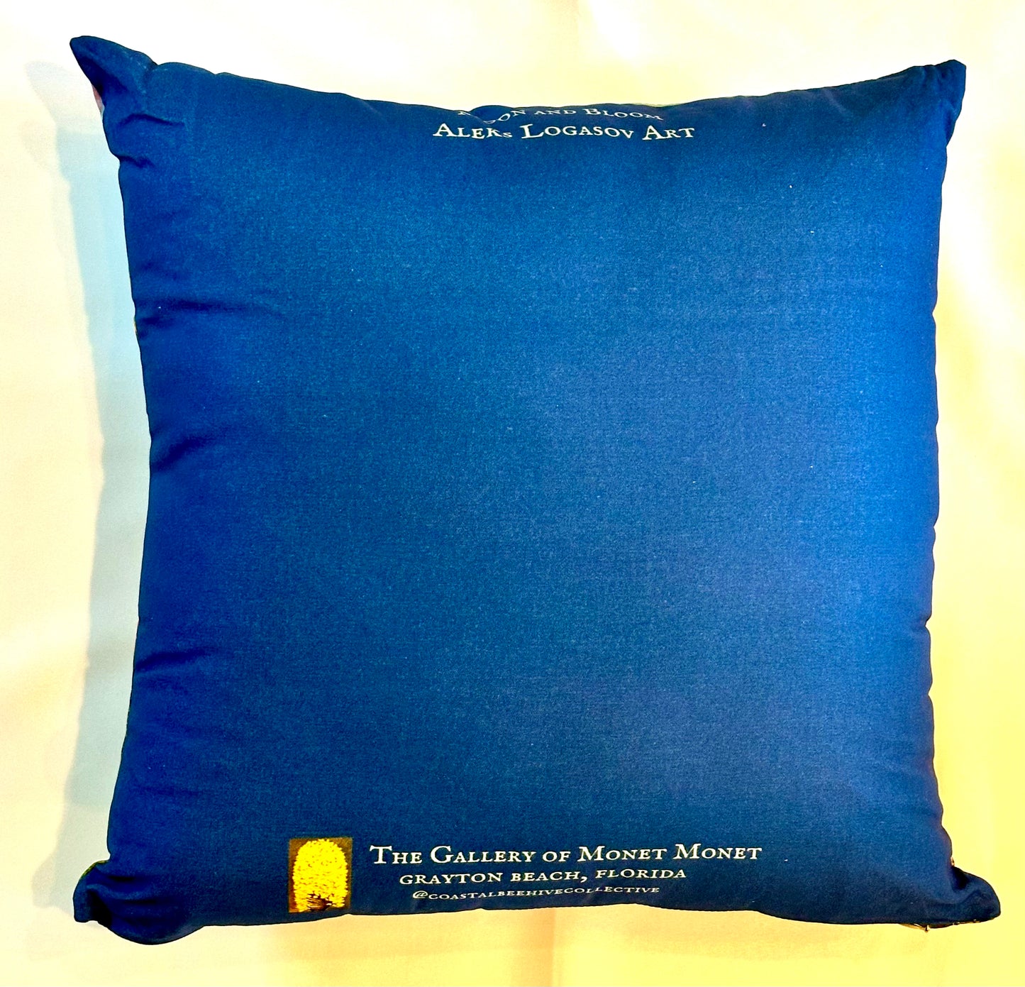 "Moon And Bloom" Aleks Logasov Original Art Pillow 20x20